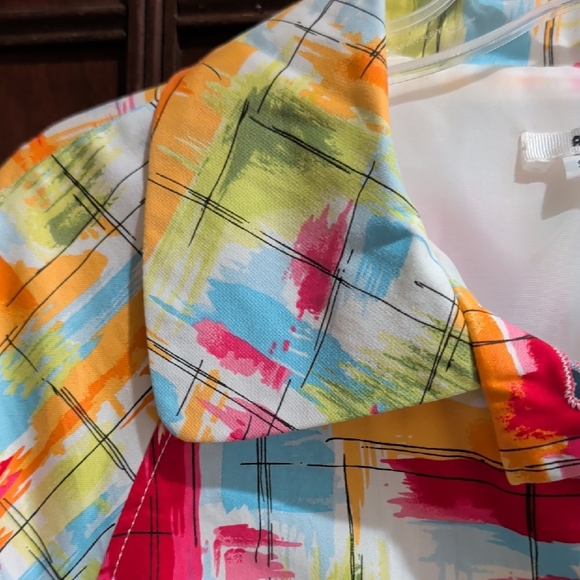 Color Splash Cropped Jean Jacket - Multicolor - Picture 4 of 9